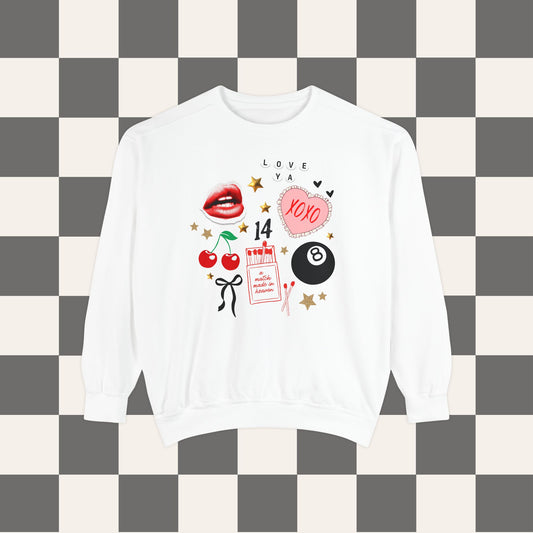 Valentine's Day Collage Crewneck
