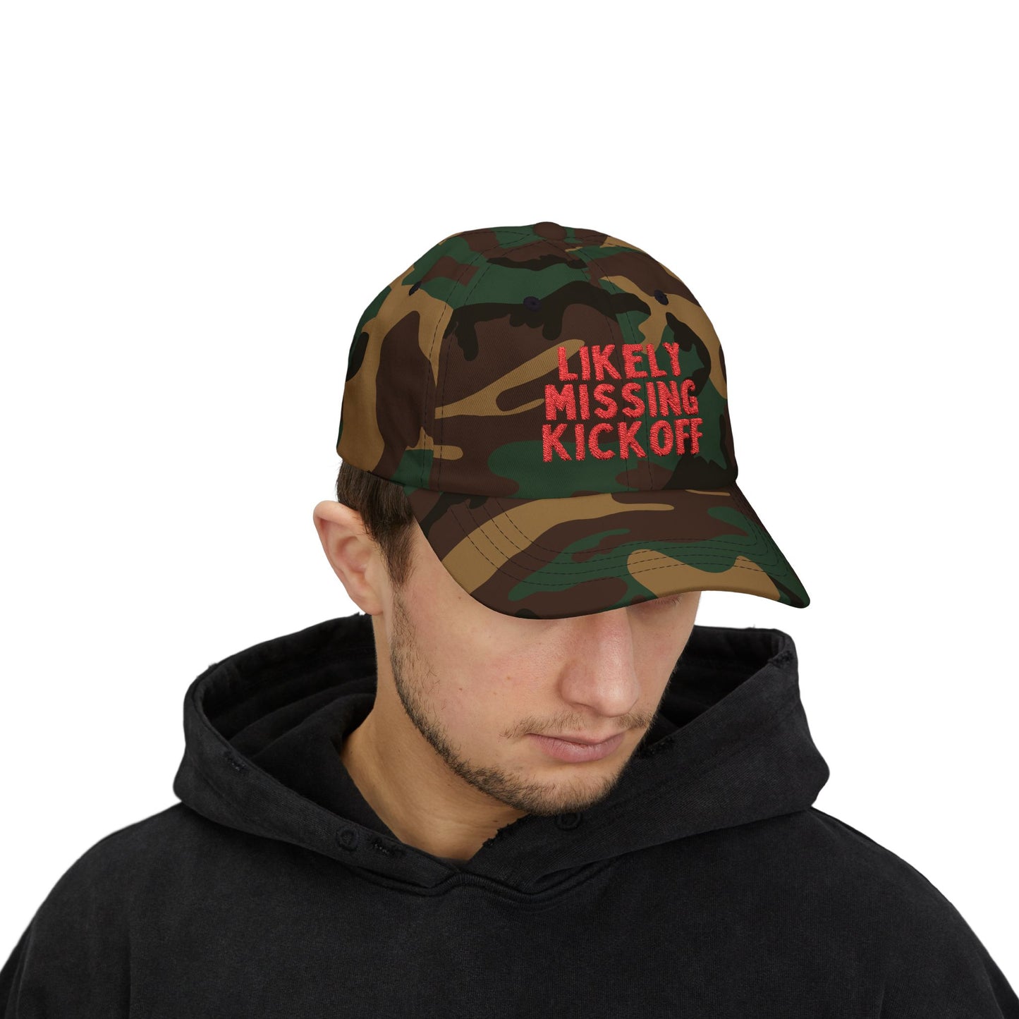 Likely Missing Kickoff Dad Hat | Embroidered Hat, Game Day Hat, Cute Game Day, Game Day Outfit, Tailgate Outfit, Funny Football