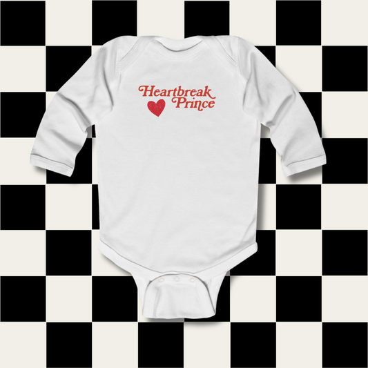 Heartbreak Prince Heart Baby Onesie