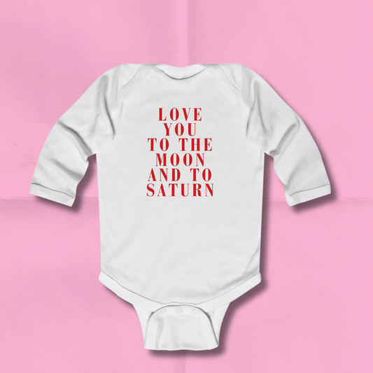 Love You Unisex Baby Valentine Onesie