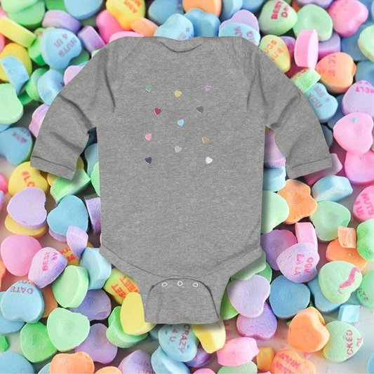 Eras Candy Hearts Baby Valentine Onesie