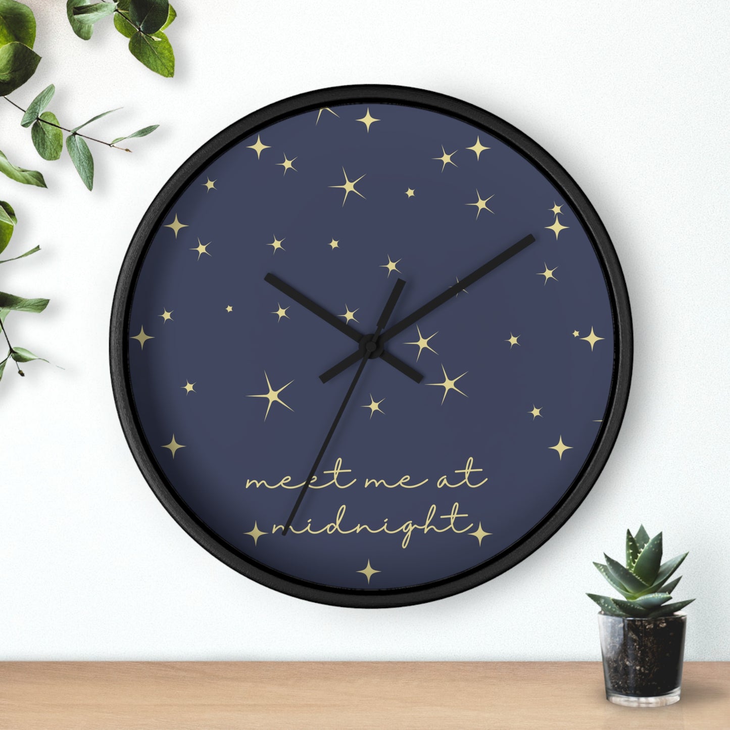 Midnights Clock | Night Time Blue