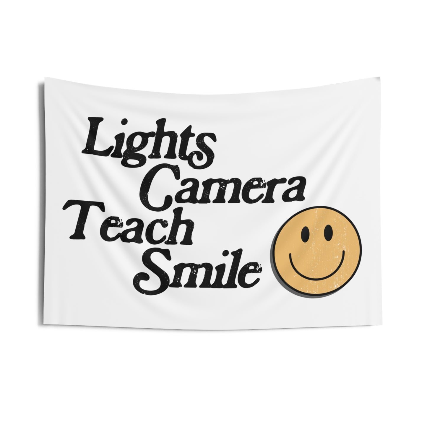 Lights Camera Teach Smile Classroom Banner