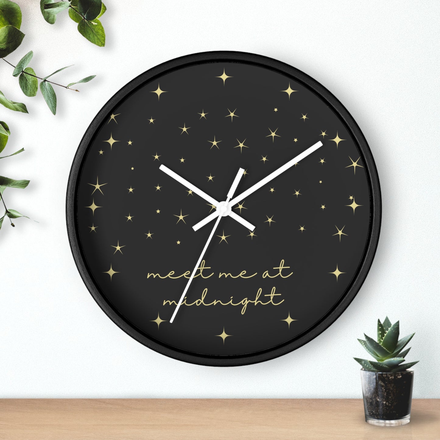 Midnights Clock | Night Sky Gray