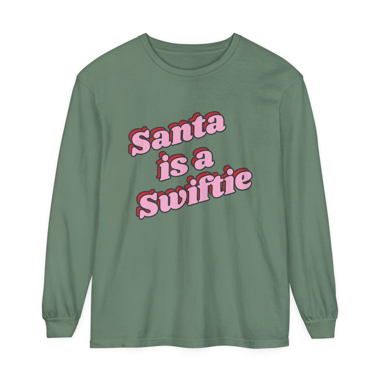 Santa Is A Swiftie Long Sleeve Tee,Taylor Christmas,Taylor Christmas Shirt,Eras Tour Outfit,Eras Tour Shirt