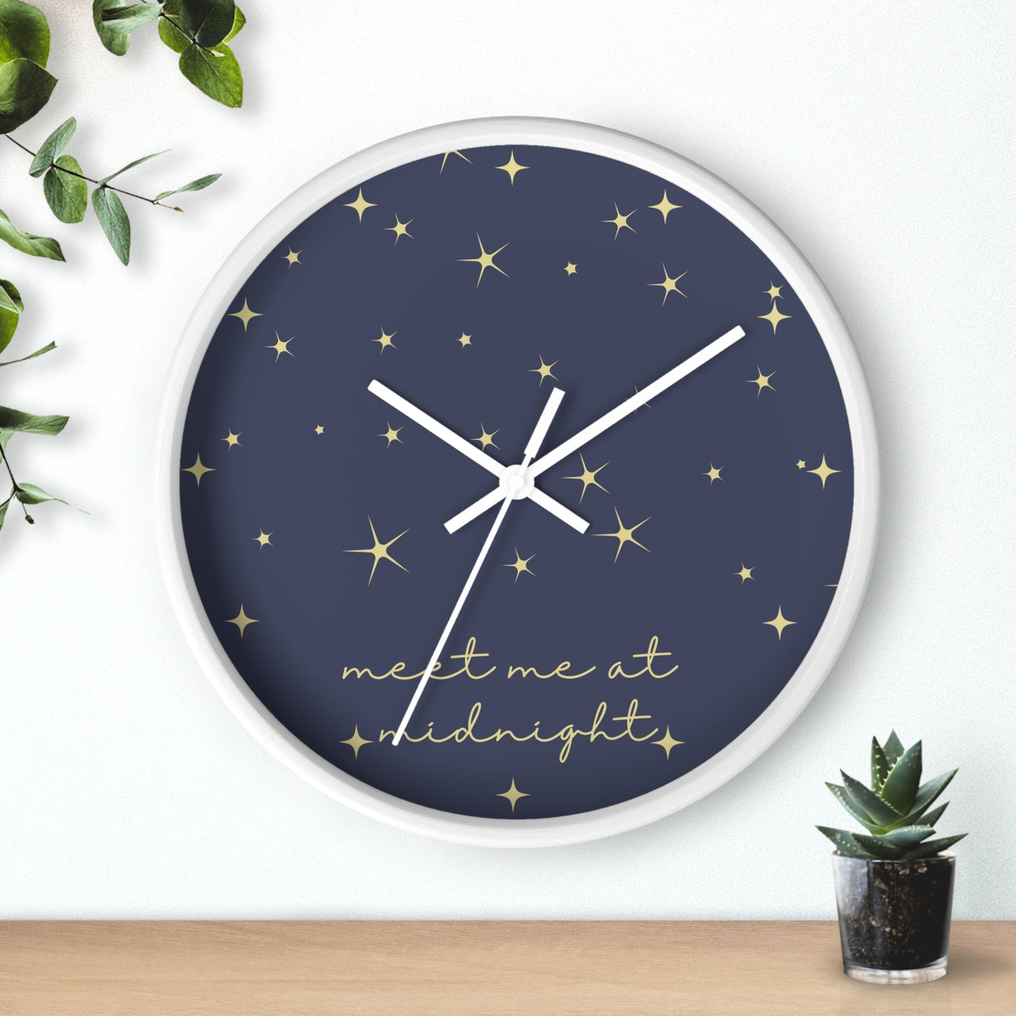 Midnights Clock | Night Time Blue