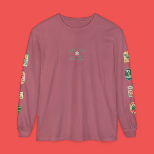 Copy of Pine Ridge Ski Club Patch Long Sleeve Tee