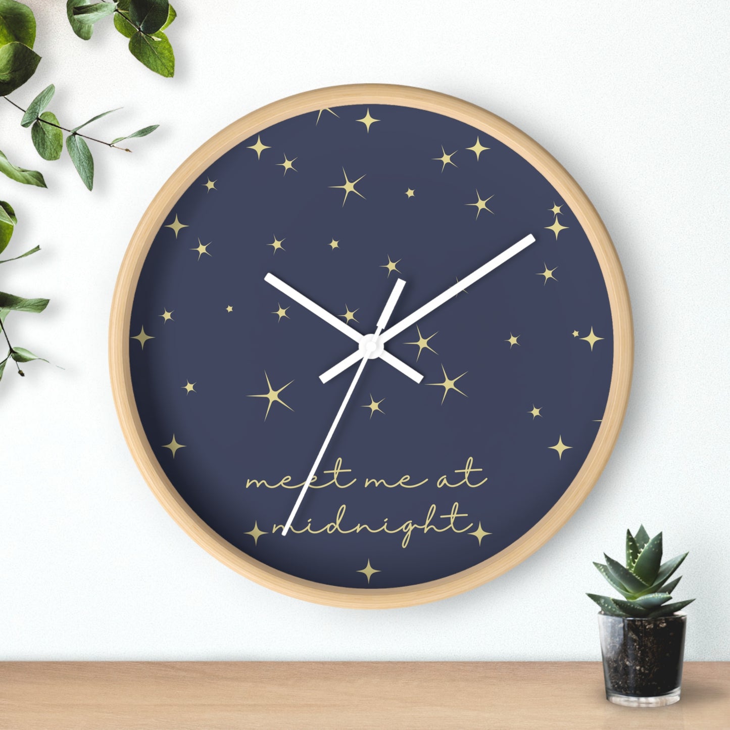 Midnights Clock | Night Time Blue