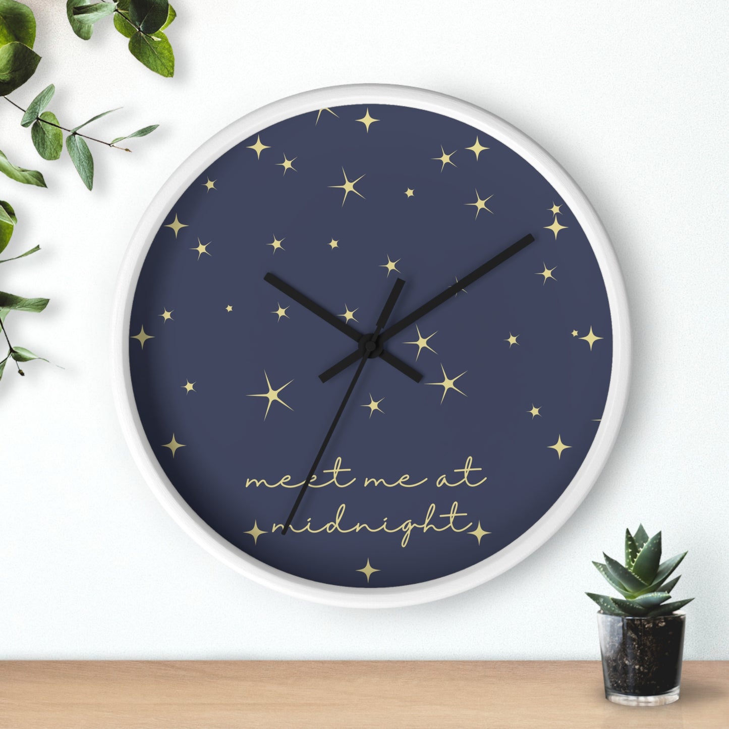 Midnights Clock | Night Time Blue