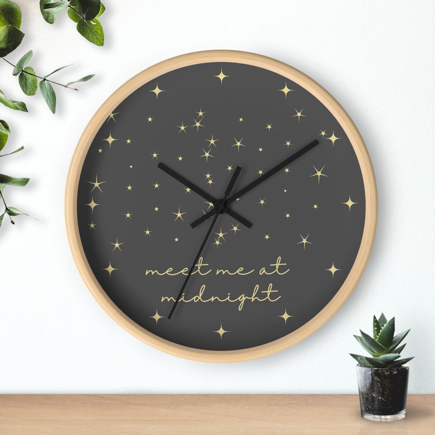 Midnights Clock | Night Sky Gray