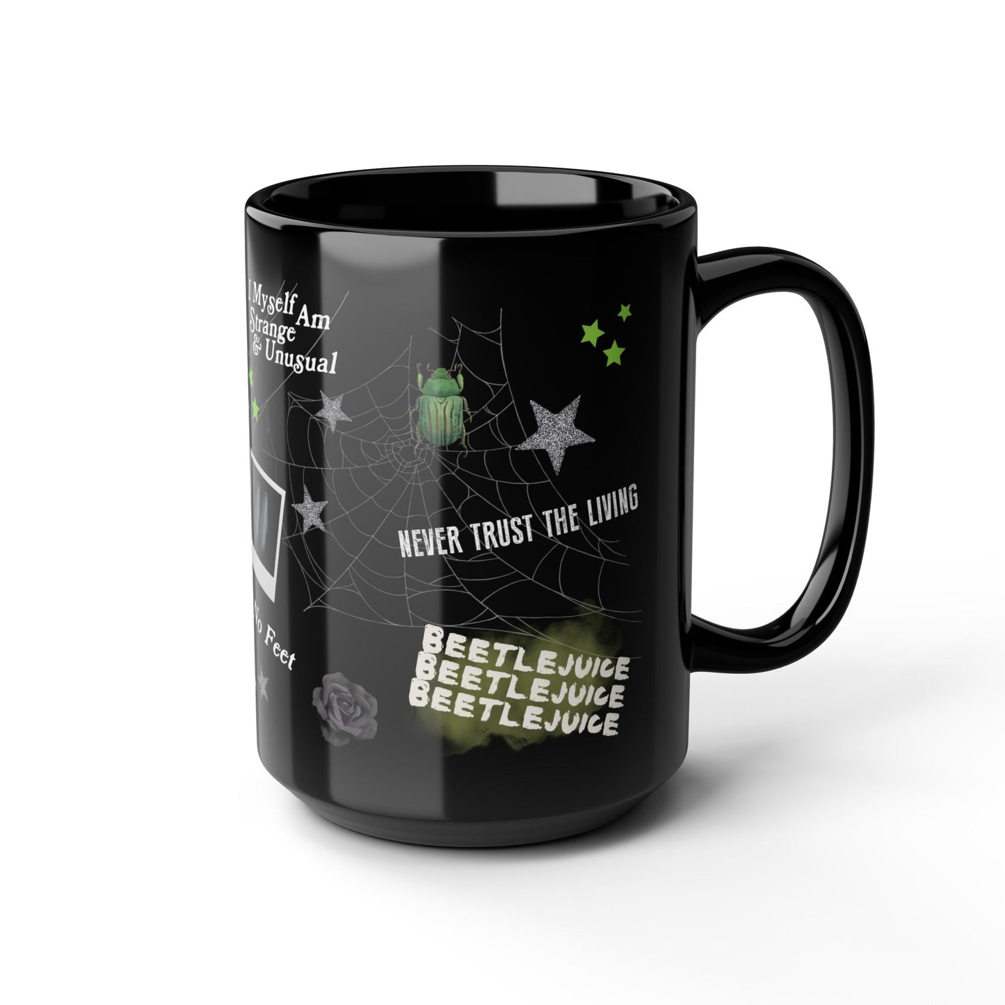 Beetlejuice Things Collage Mug