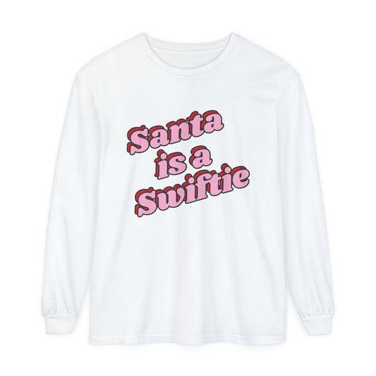 Santa Is A Swiftie Long Sleeve Tee,Taylor Christmas,Taylor Christmas Shirt,Eras Tour Outfit,Eras Tour Shirt