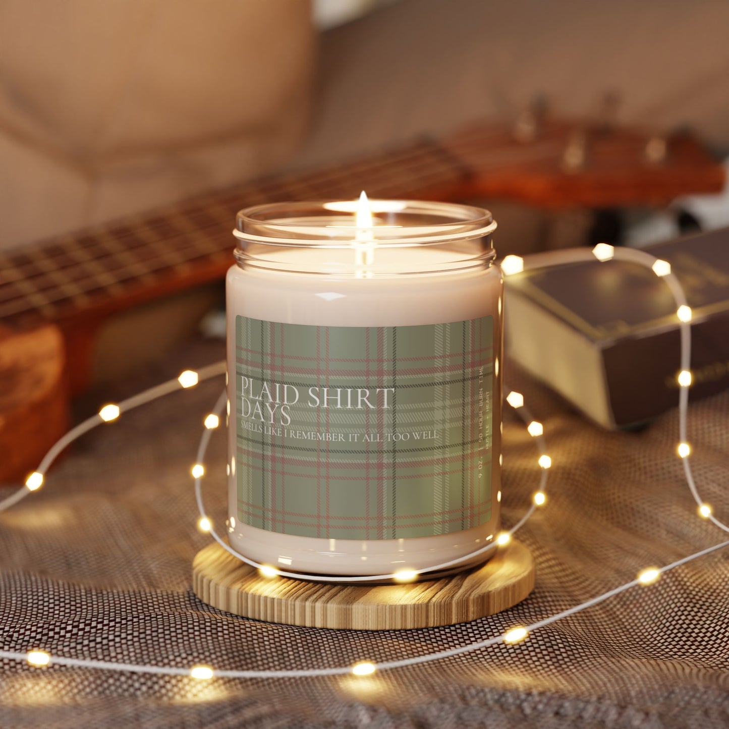 Plaid Shirt Days Candle