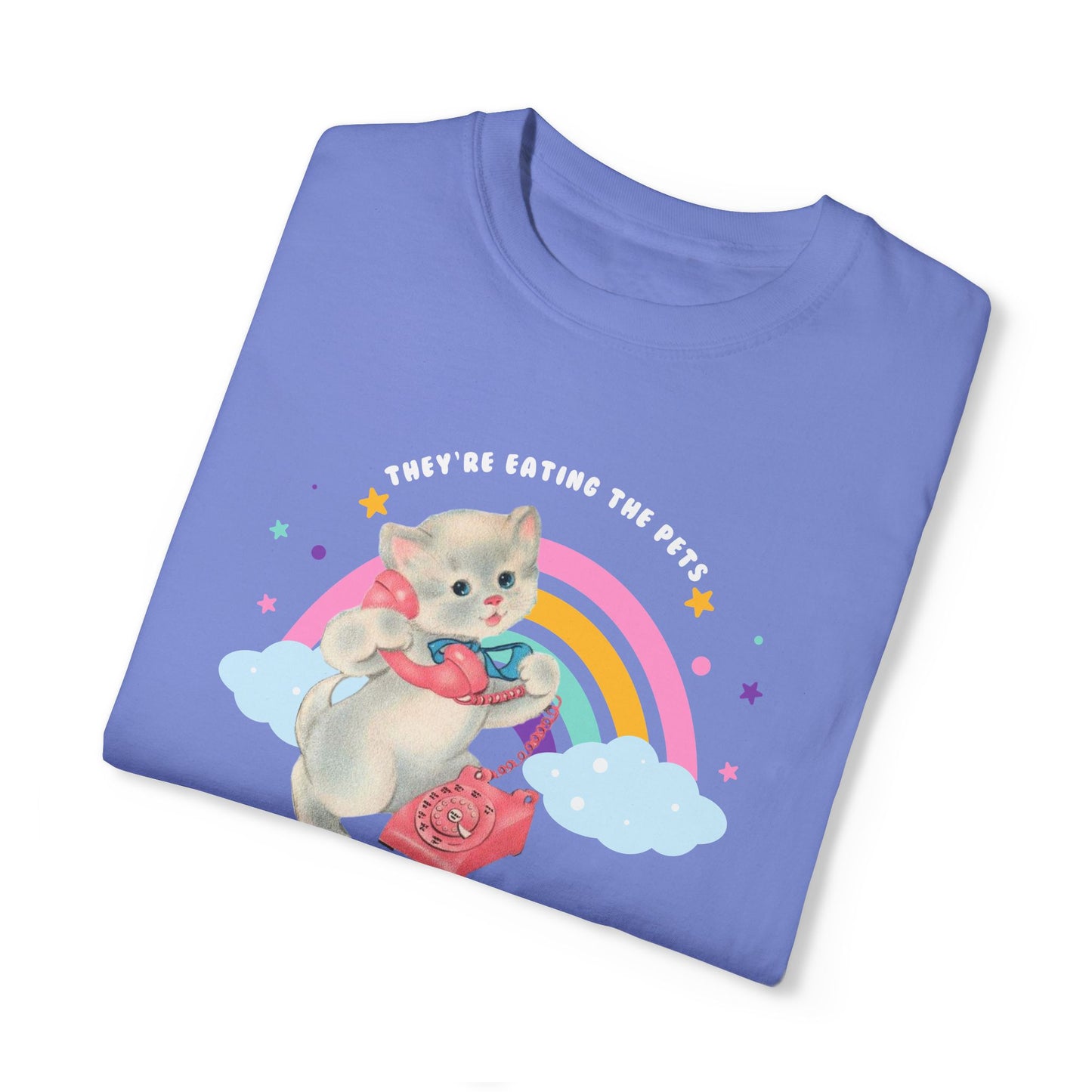 They're Eating The Pets Ridiculous Rainbow Kitten Tee