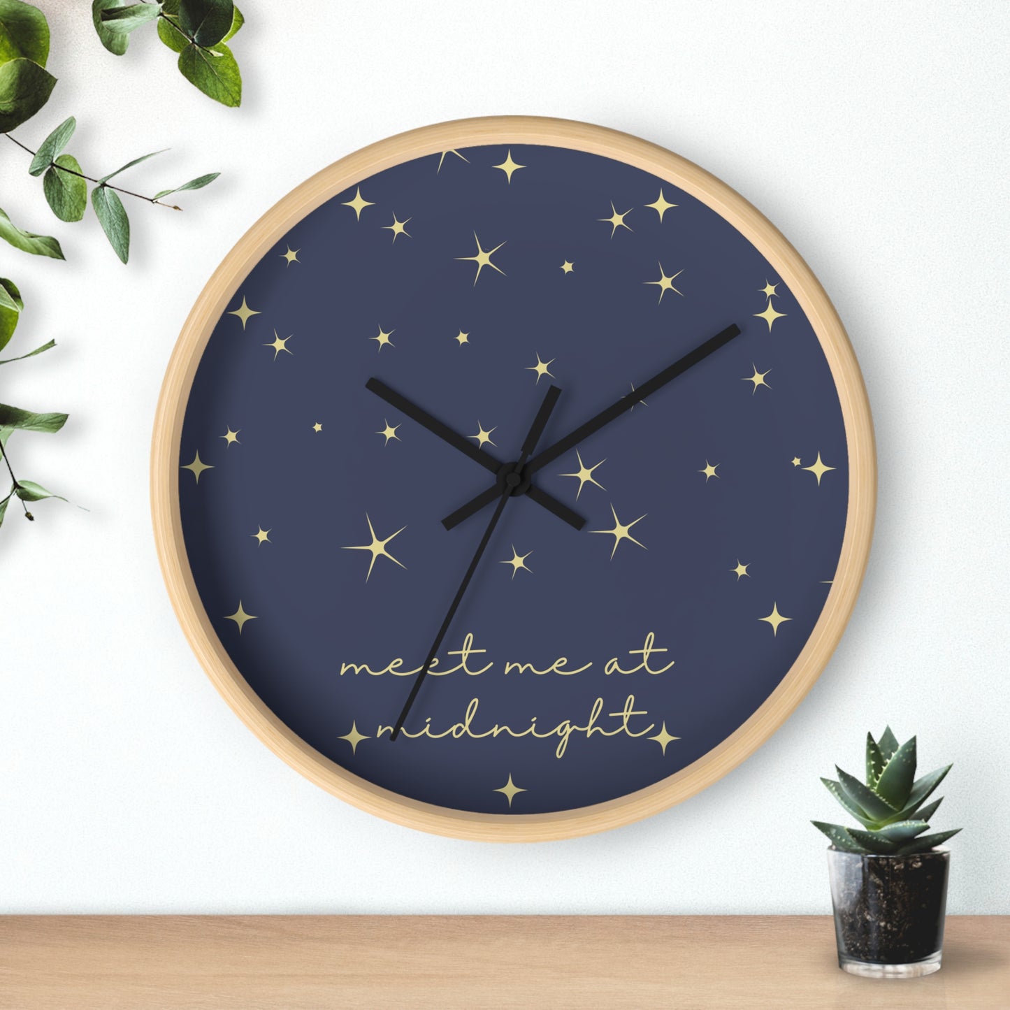 Midnights Clock | Night Time Blue