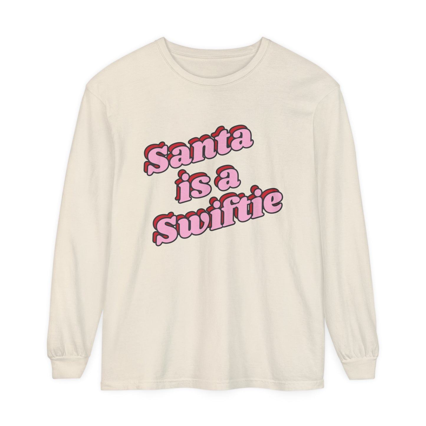 Santa Is A Swiftie Long Sleeve Tee,Taylor Christmas,Taylor Christmas Shirt,Eras Tour Outfit,Eras Tour Shirt