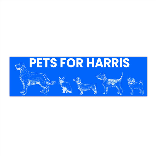 Pets For Harris Bumper Sticker