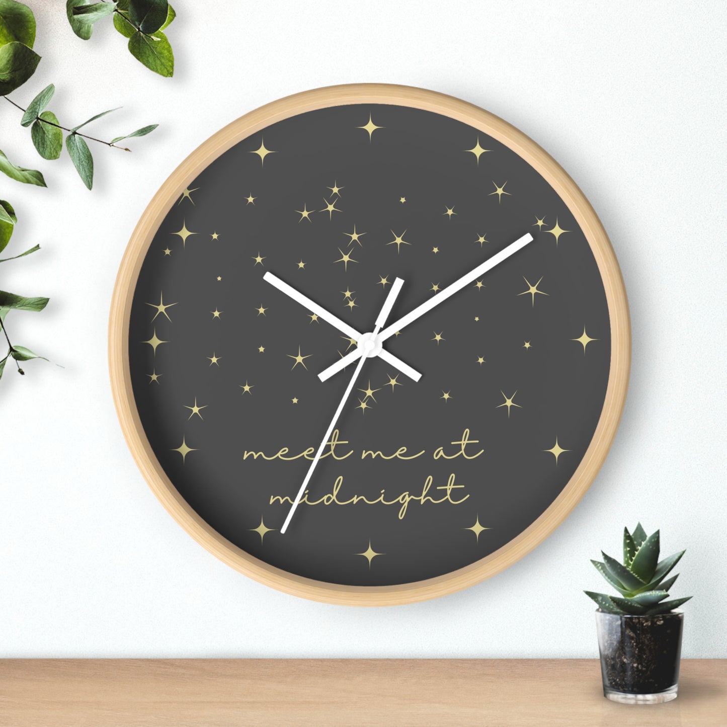 Midnights Clock | Night Sky Gray