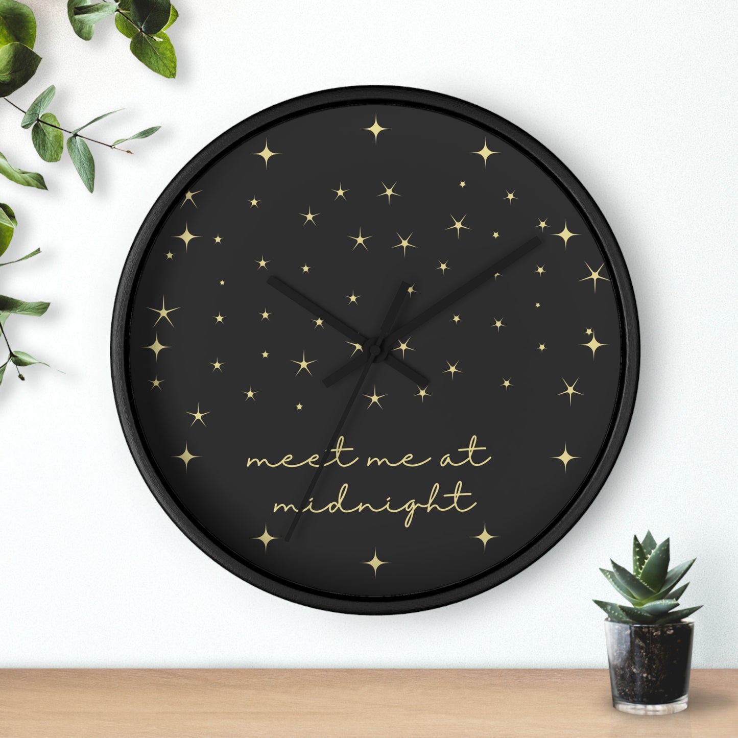 Midnights Clock | Night Sky Gray