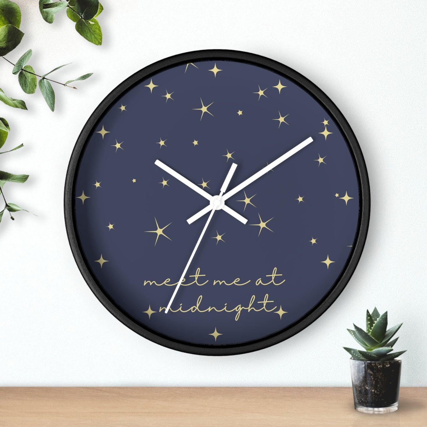 Midnights Clock | Night Time Blue