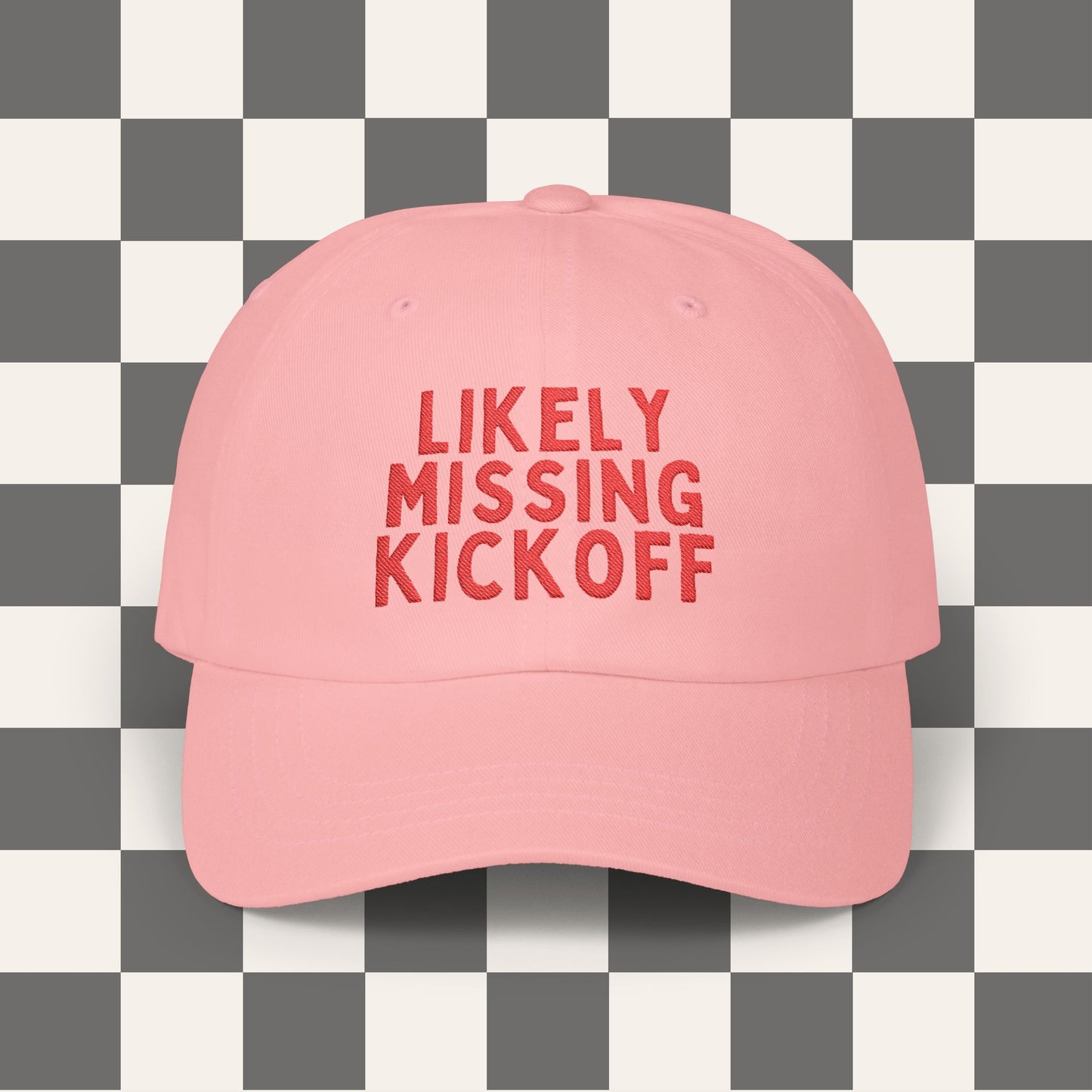 Likely Missing Kickoff Dad Hat | Embroidered Hat, Game Day Hat, Cute Game Day, Game Day Outfit, Tailgate Outfit, Funny Football