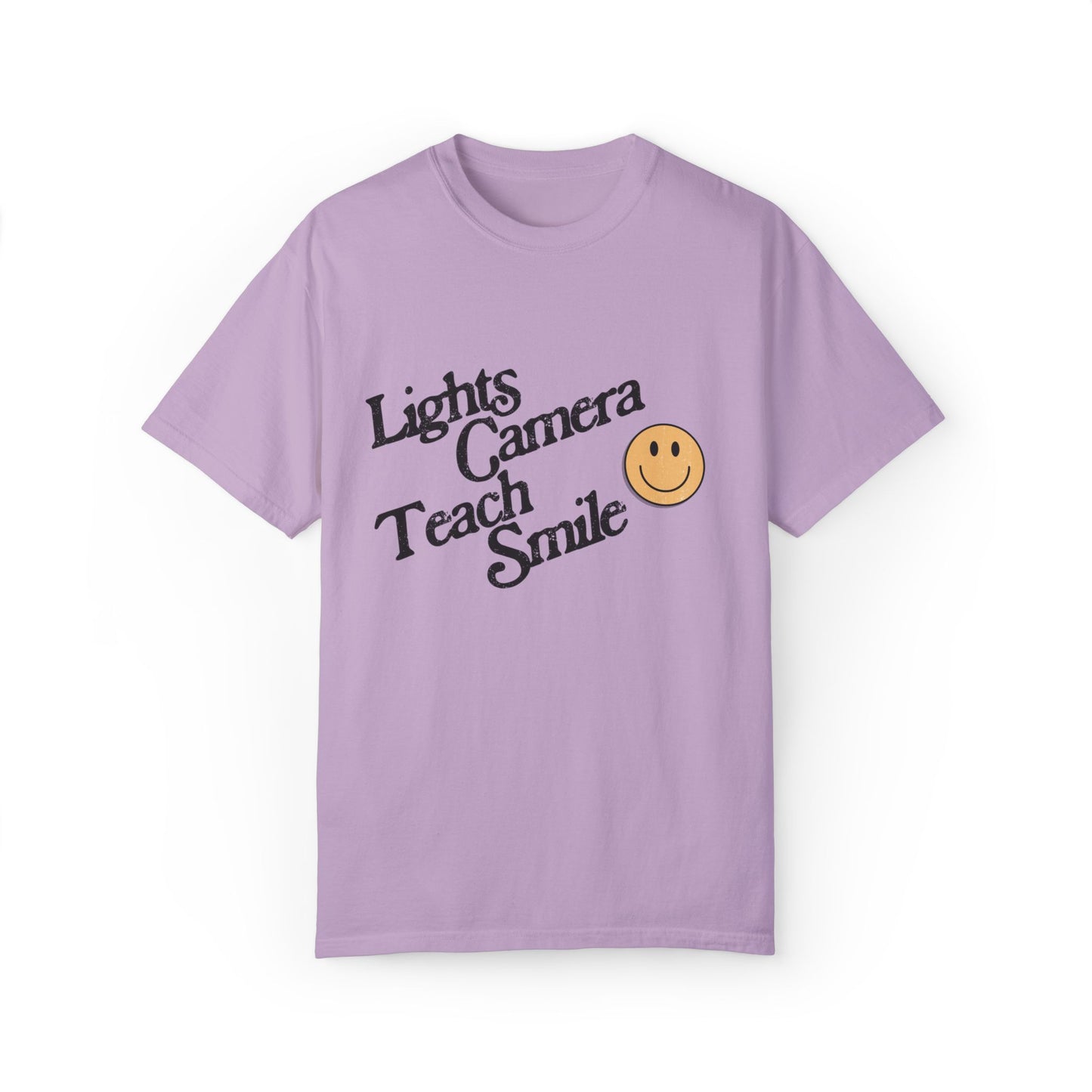 Lights Camera Teach Smile Tee