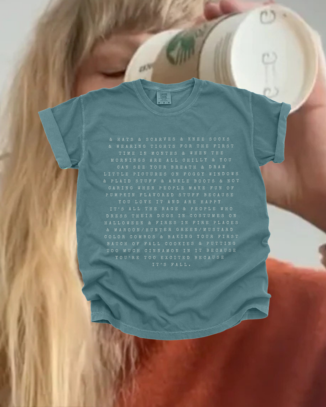 Taylor's Tumblr Post About Fall Shirt