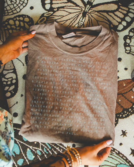 Taylor's Tumblr Post About Fall Shirt