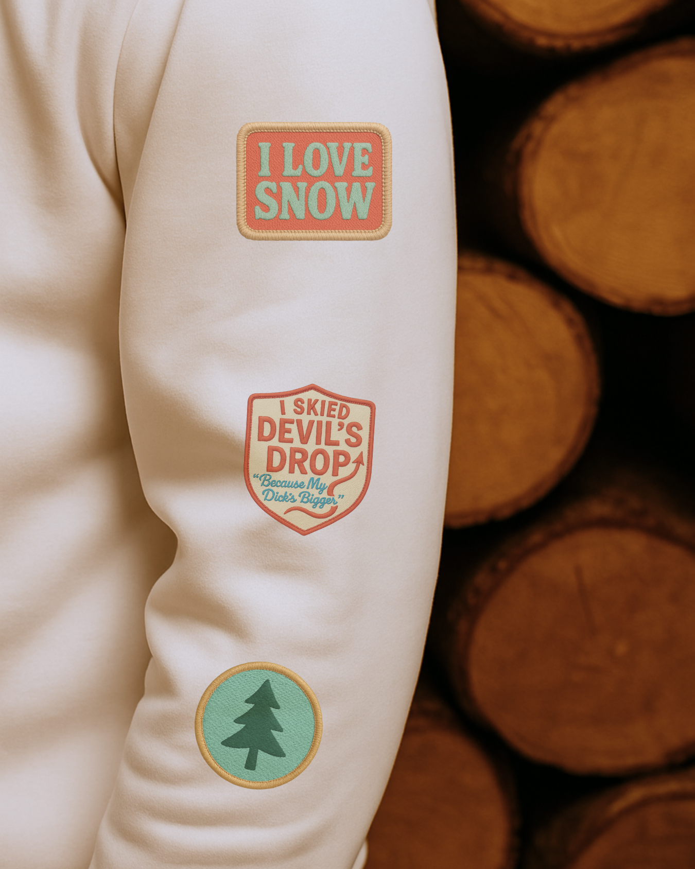 Pine Ridge Ski Club Patch Sweatshirt