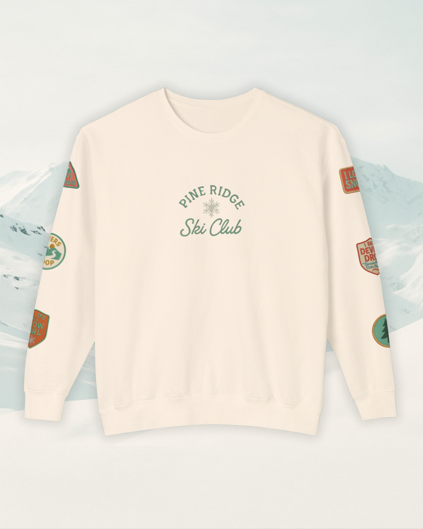 Pine Ridge Ski Club Patch Sweatshirt