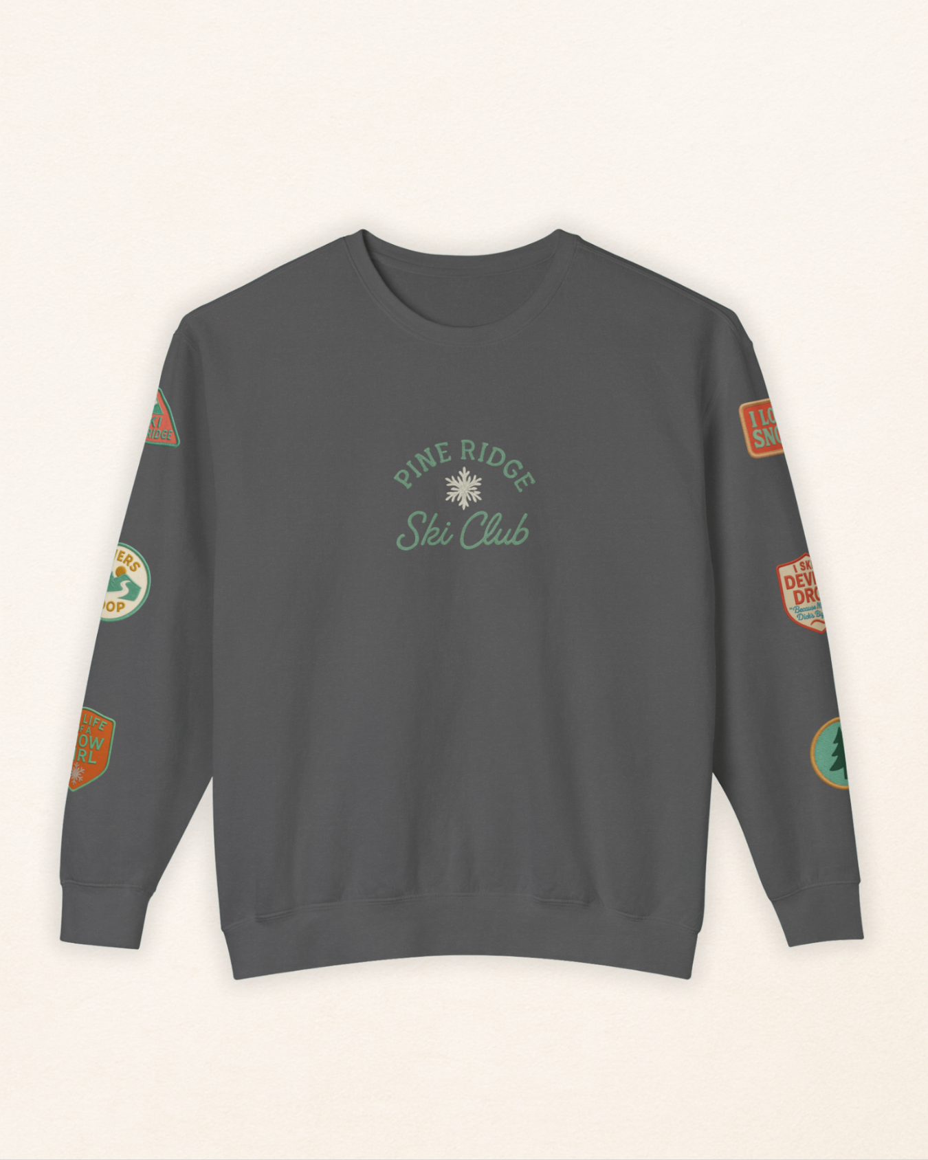 Pine Ridge Ski Club Patch Sweatshirt