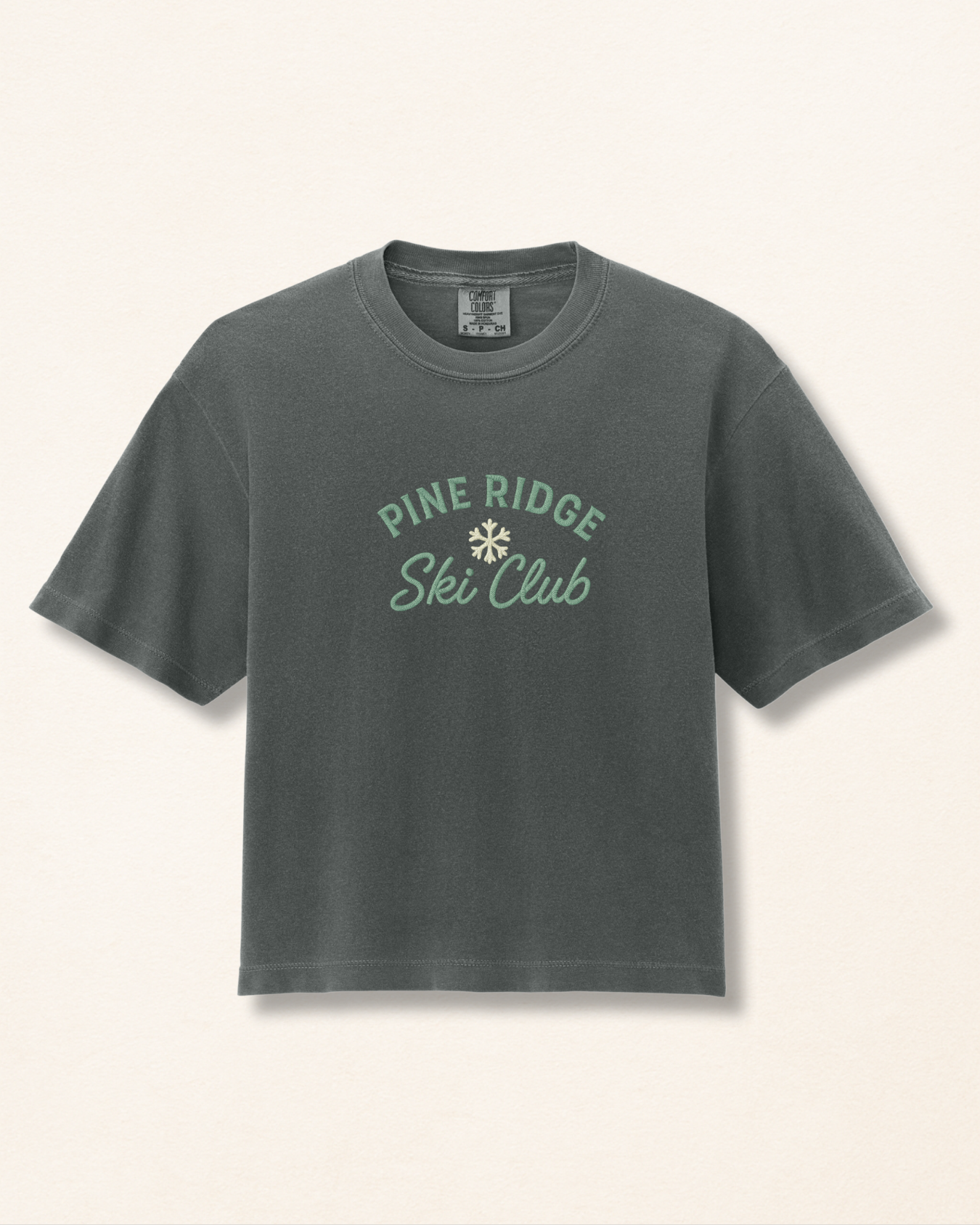 Pine Ridge Ski Club Patch Boxy Tee