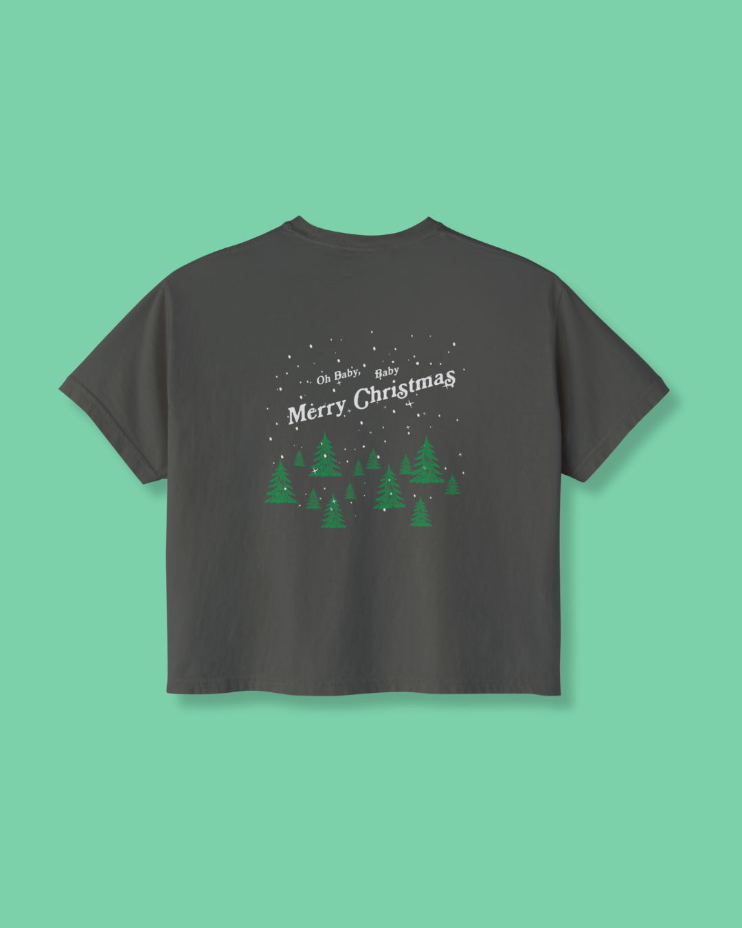Christmas Tree Farm Cropped Tee