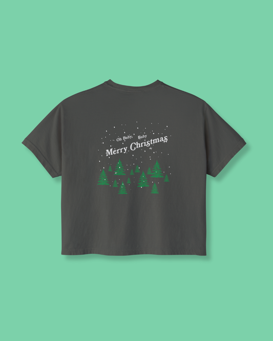 Christmas Tree Farm Cropped Tee